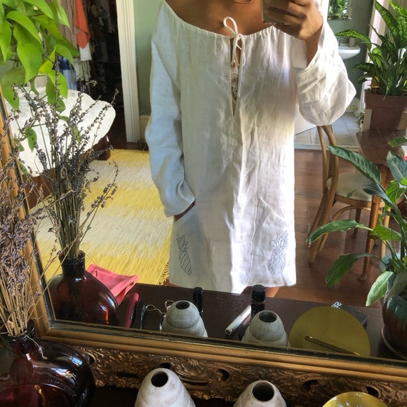 Reformation Martina linen pineapple dress - Picture 2 of 4